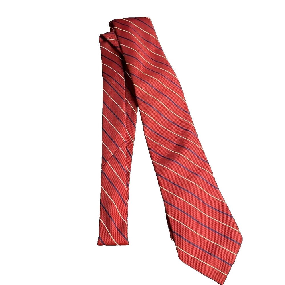 #6707 Ketch Red White and Blue Striped Mens Necktie, Tie